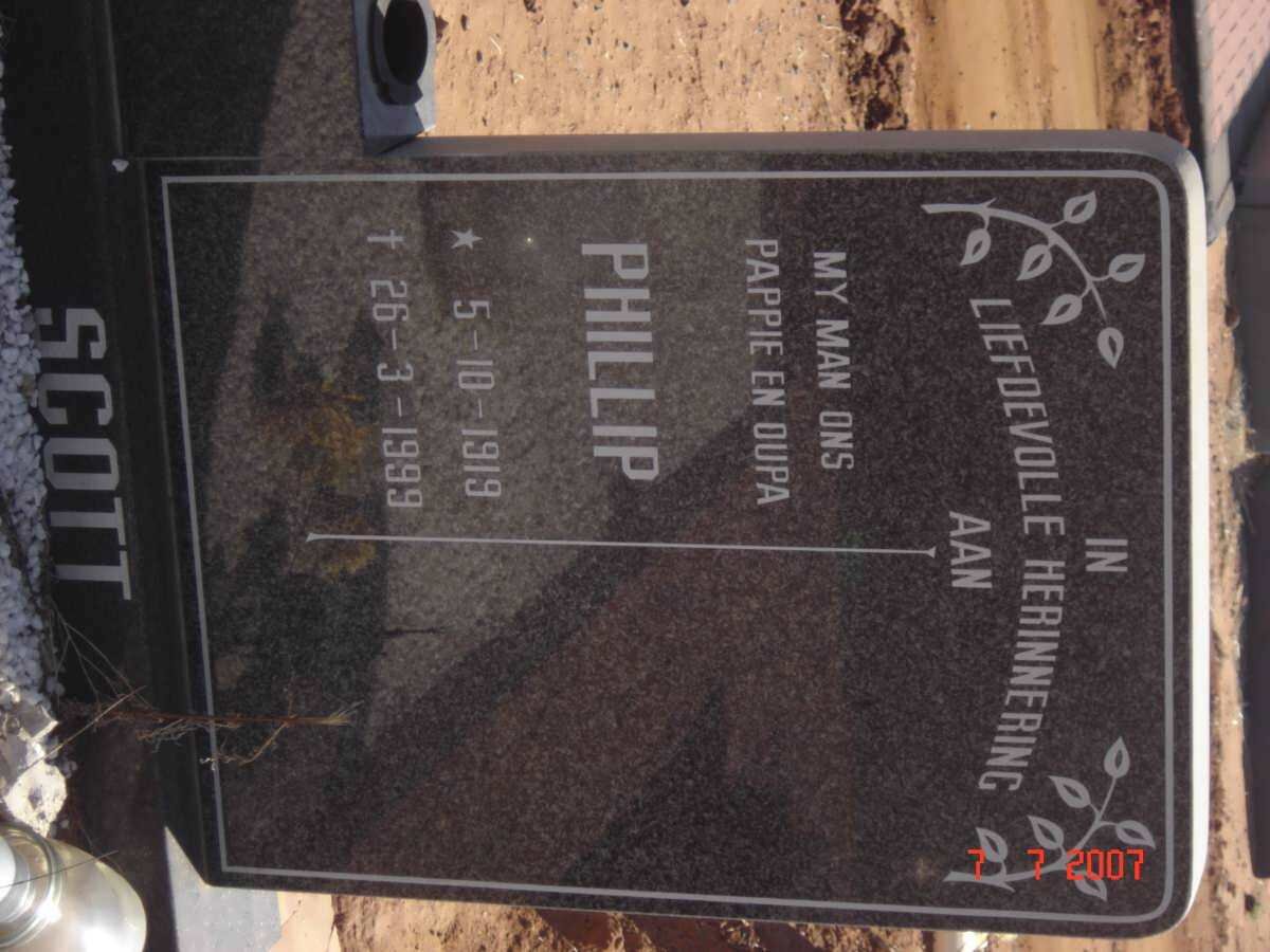 SCOTT Phillip 1919-1999