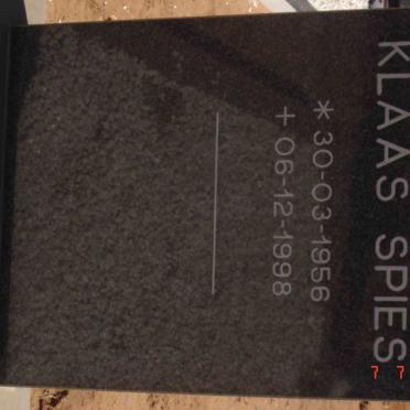 SPIES Klaas 1956-1998