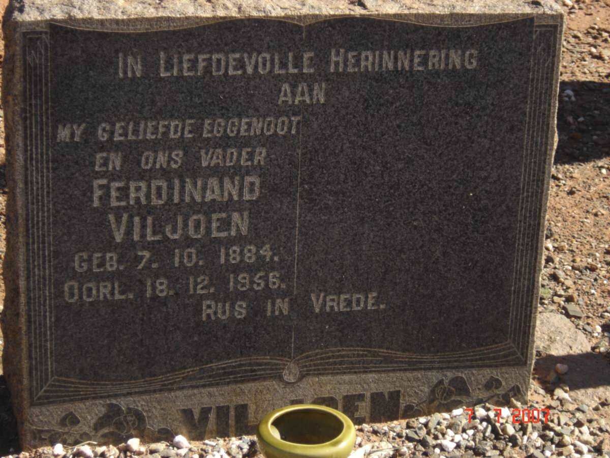 VILJOEN Ferdinand 1884-1956