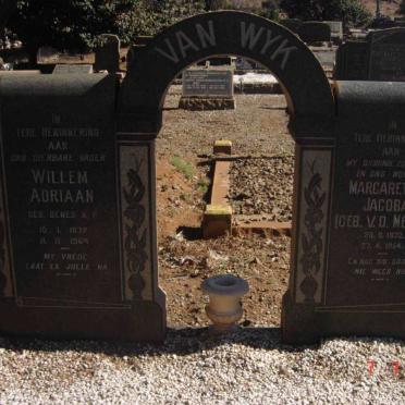 WYK Willem Adriaan, van 1872-1964 &amp; Margaretha Jacoba V.D. MERWE 1872-1964