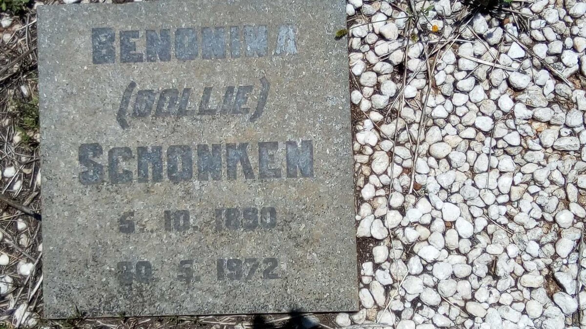 SCHONKEN Benomina 1890-1972