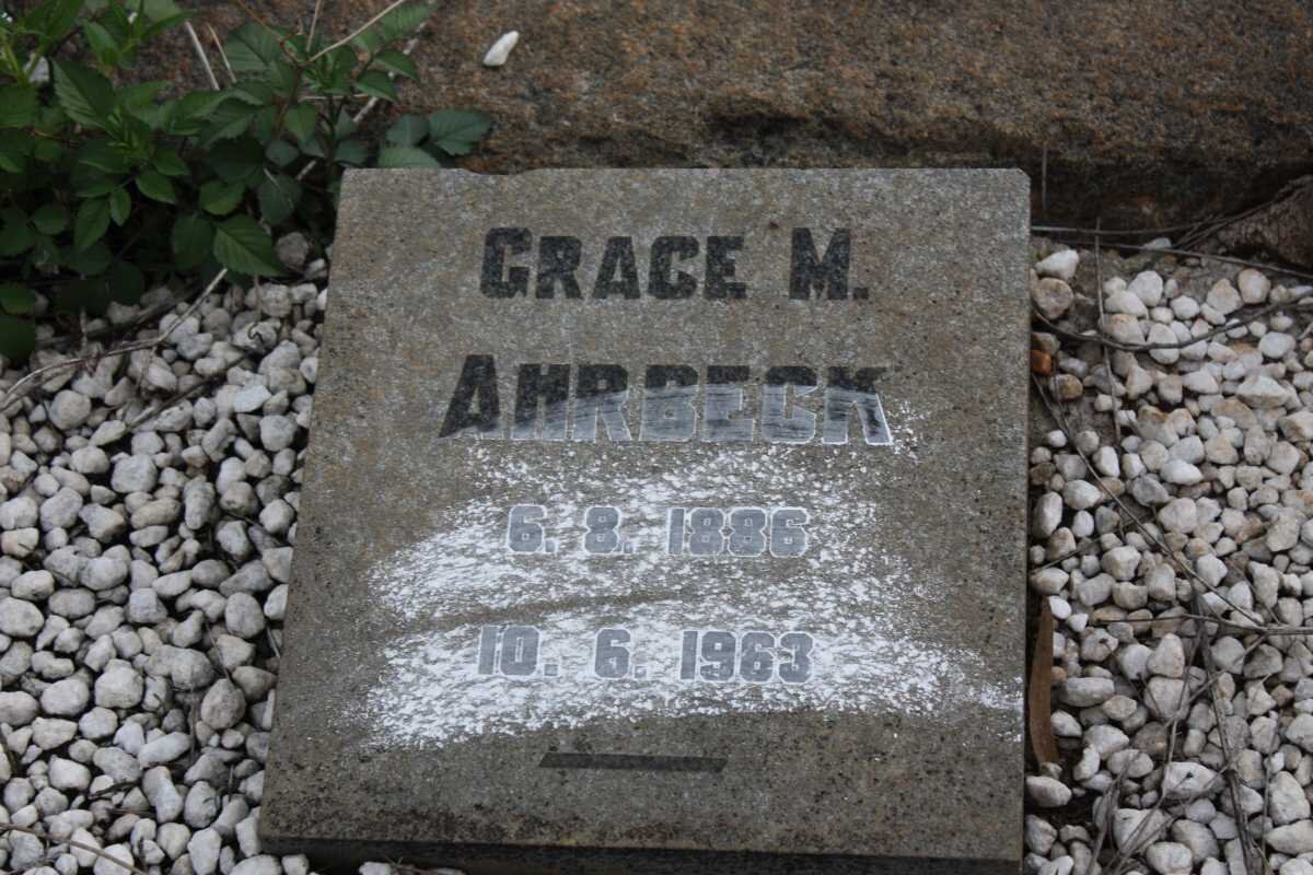 AHRBECK Grace M. 1886-1963