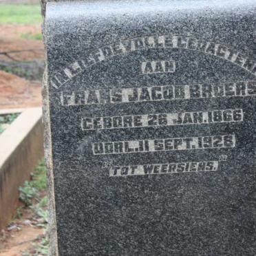 BROERS Frans Jacob 1866-1928