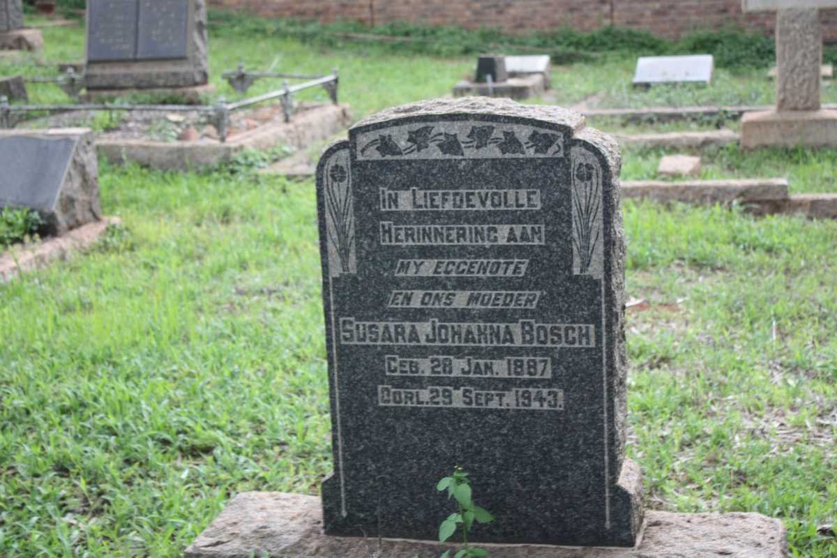 BOSCH Susara Johanna 1887-1943
