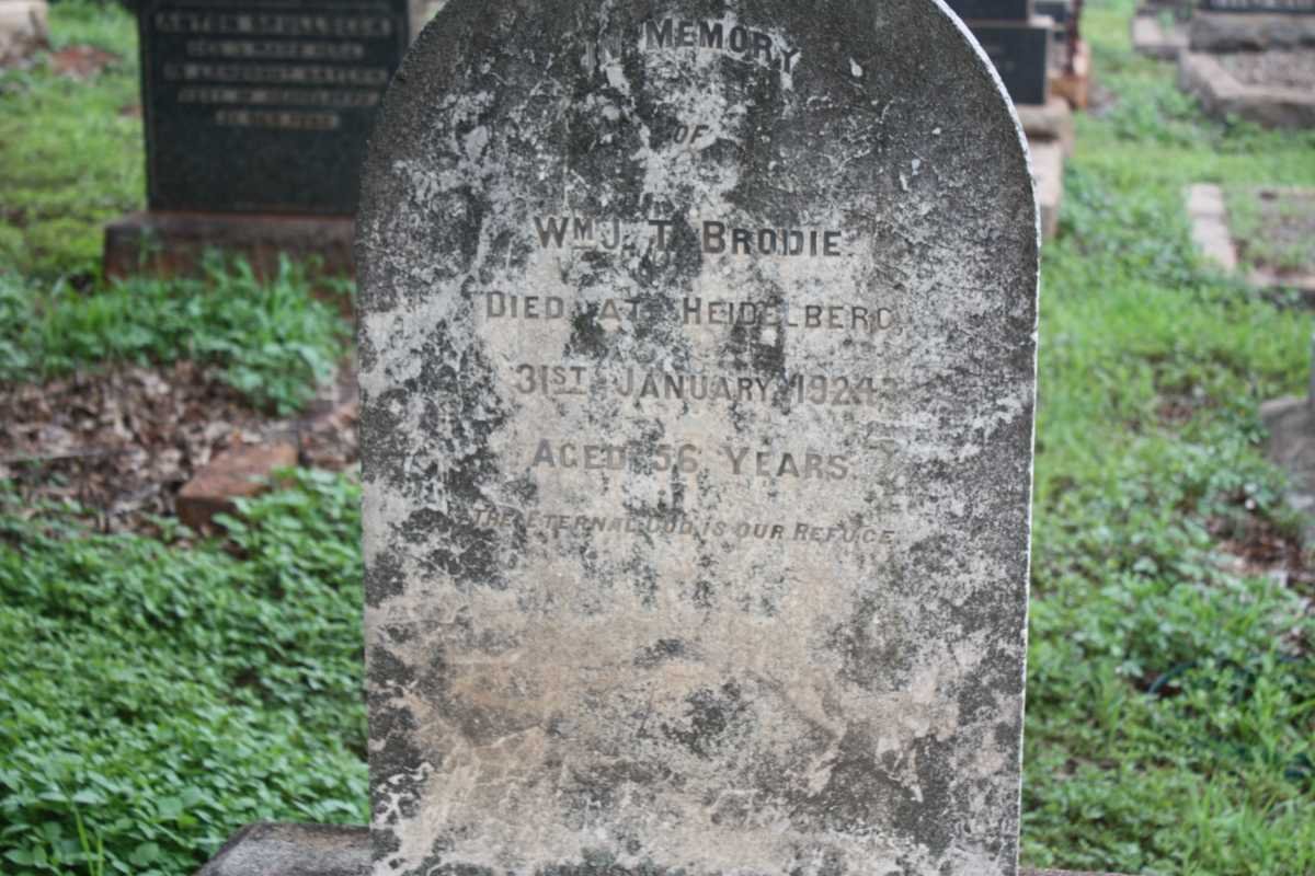 BRODIE William J.T. -1924