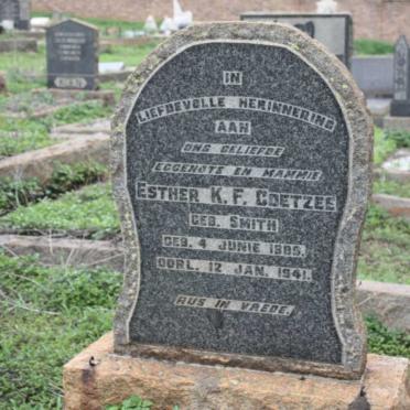 COETZEE Esther K.F. nee SMITH 1985-1941