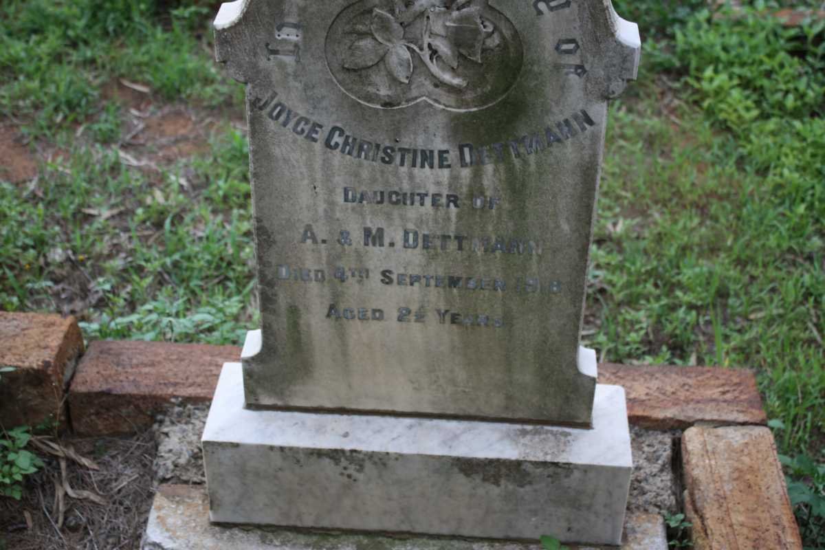 DETTMANN Joyce Christine -1918