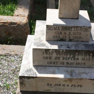 DURING Frau Bertha 1838-1904 :: DURING Selma Anna 1872-1950