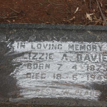 DAVIES Lizzie A. 1875-1949