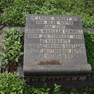 GEMMELL Agnes Maclean 1884-1935