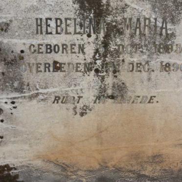 GROOTVELD Gerritje Magrietje nee V. DALEN 1866-1897 :: GROOTVELD Hebelina Maria 1895-1896