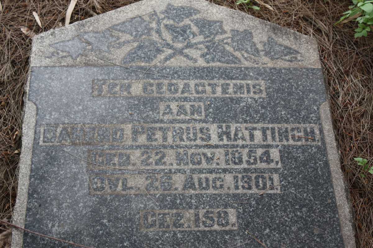 HATTINGH Barend Petrus 1854-1901