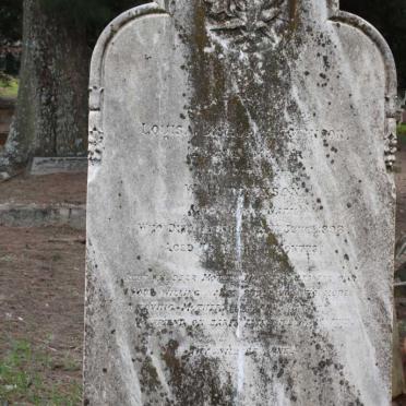 HUTCHINSON Louisa Bishop nee LAMBERT -1898