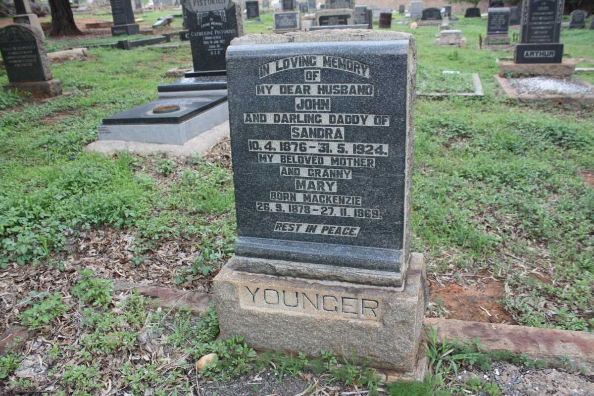 YOUNGER John 1876-1924 &amp; Mary MACKENZIE 1878-1969