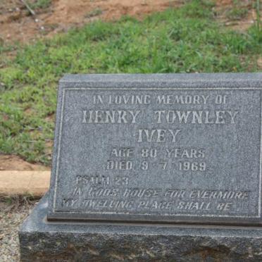 IVEY Henry Townley -1969