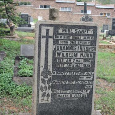 KUHN Johannes Friedrich Wilhelm 1896-1935