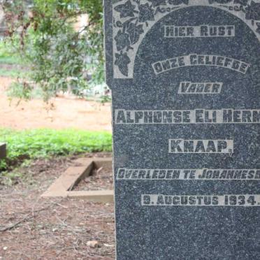 KNAAP Alphonse Eli Herman  -1934
