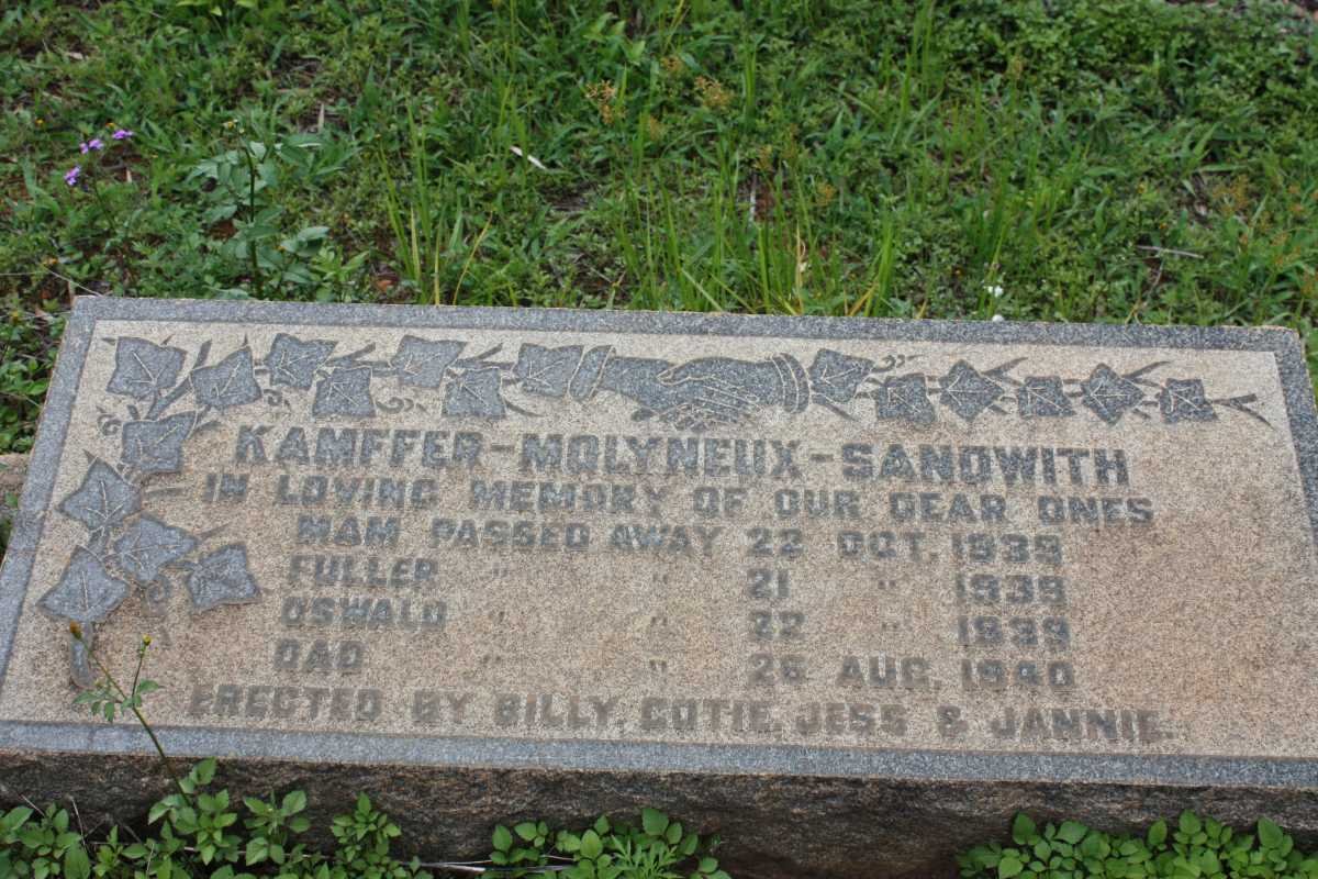 KAMFFER-MOLYNEUX-SANDWITH Mam -1939 :: KAMFFER-MOLYNEUX-SANDWITH Fuller 1939