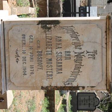 MOSTERT Anna Susanna Elizabeth nee BOSHOFF 1876-1904