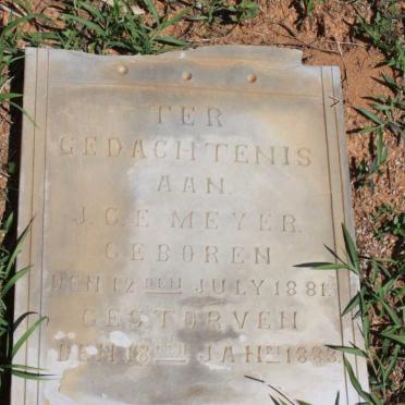 MEYER J.C.E. 1881-1883