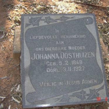 OOSTHUIZEN Johanna 1848-1927