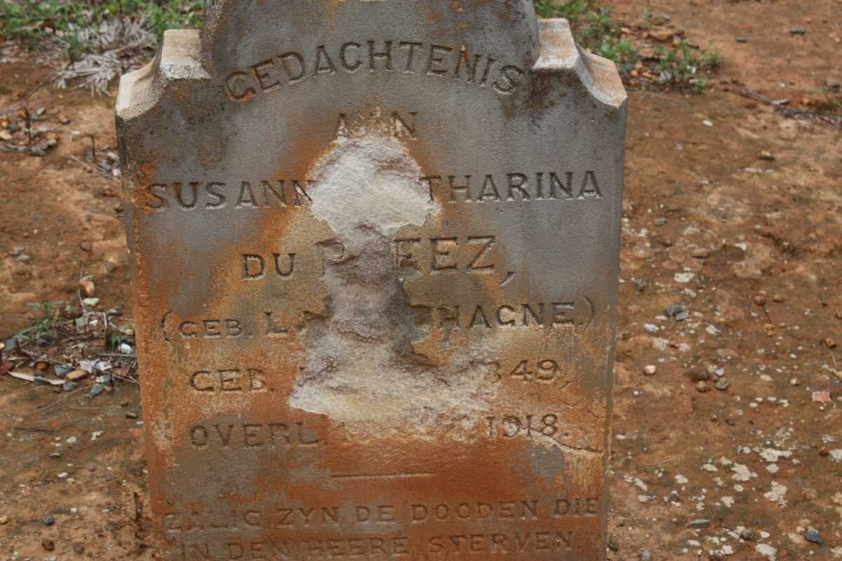 PREEZ Susanna Catharina, du nee LABUSHAGNE 1849-1918