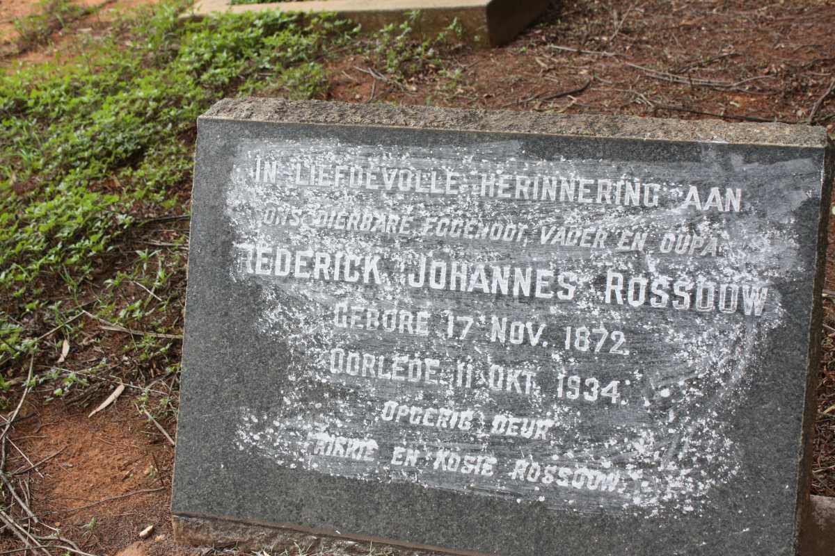 ROSSOUW Frederick Johannes 1872-1934