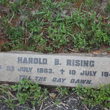RISING Harold B. 1863-1944