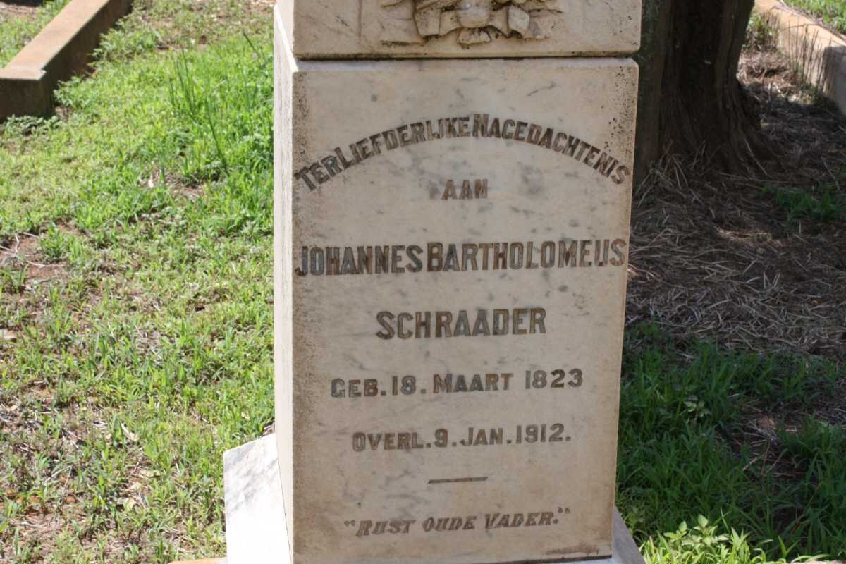 SCHRAADER Johannes Bartholomeus 1823-1912