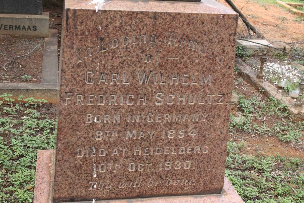 SCHULTZ Carl Wilhelm Frederich 1854-1930