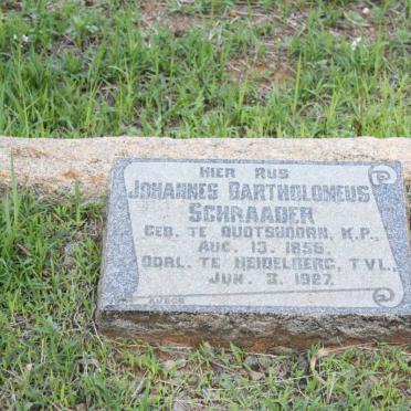 SCHRAADER Johannes Bartholomeus 1885-1944