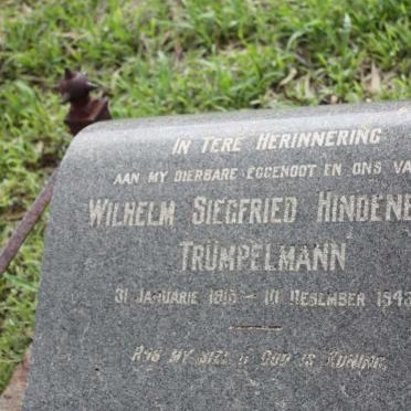 TRUMPELMANN Wilhelm Siegfried Hindenburg 1915-1943