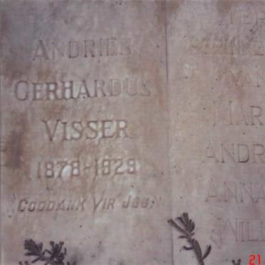 VISSER Andries Gerhardus 1878-1929_1