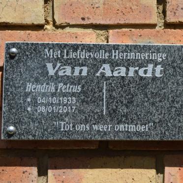 AARDT Hendrik Petrus, van 1933-2017