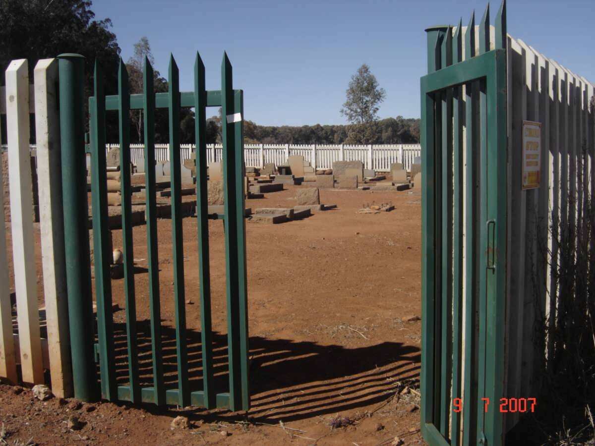 1. Overview of the cemetery from entrance gate.