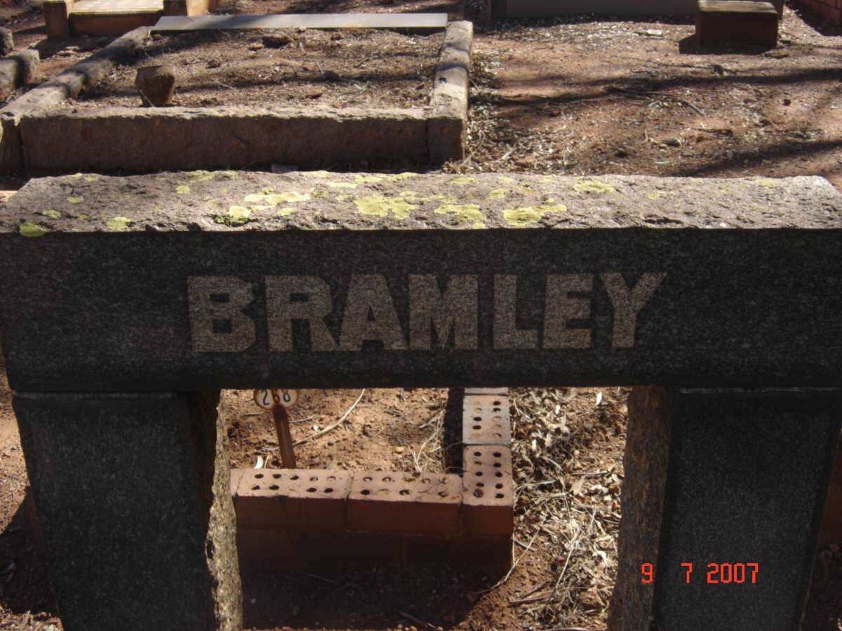 BRAMLEY David Erasmus 1910-1959 &amp; Johanna Margaret 1914-1998