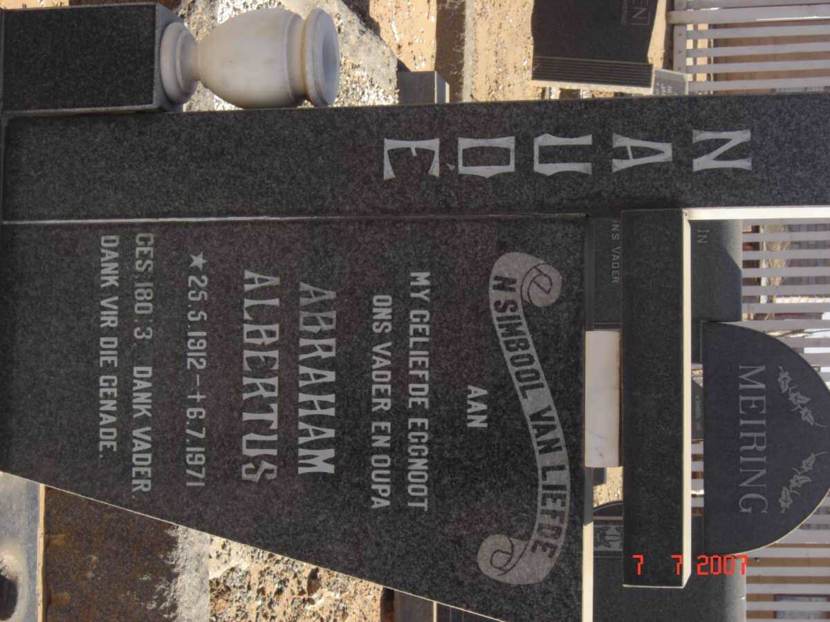 NAUDE Abraham Albertus 1912-1971