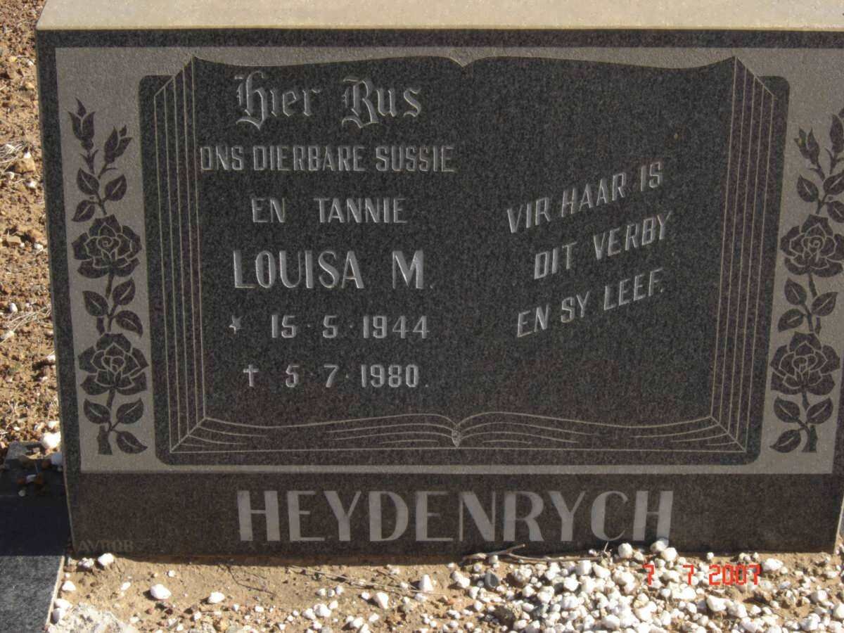 HEYDENRYCH Louisa M. 1944-1980