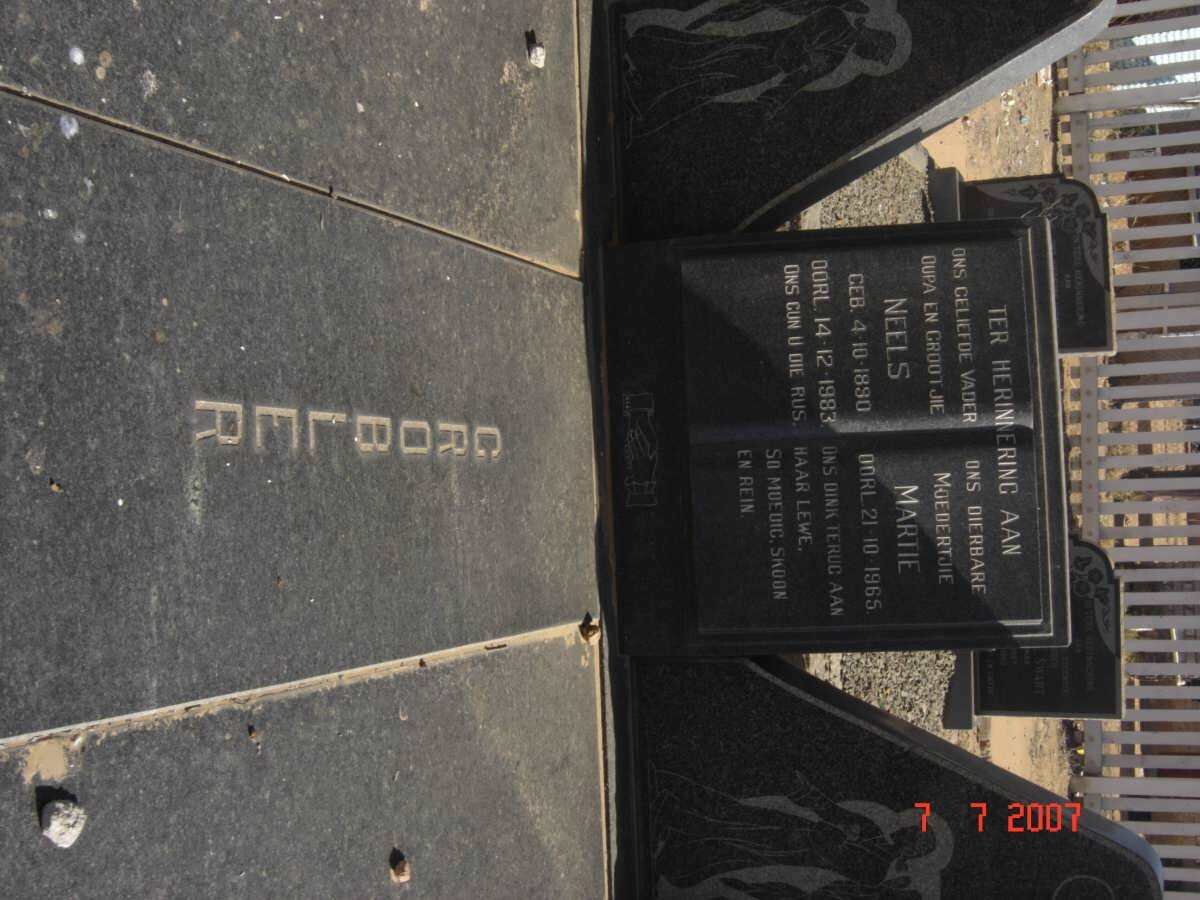 GROBLER Neels 1890-1983 &amp; Martie -1965