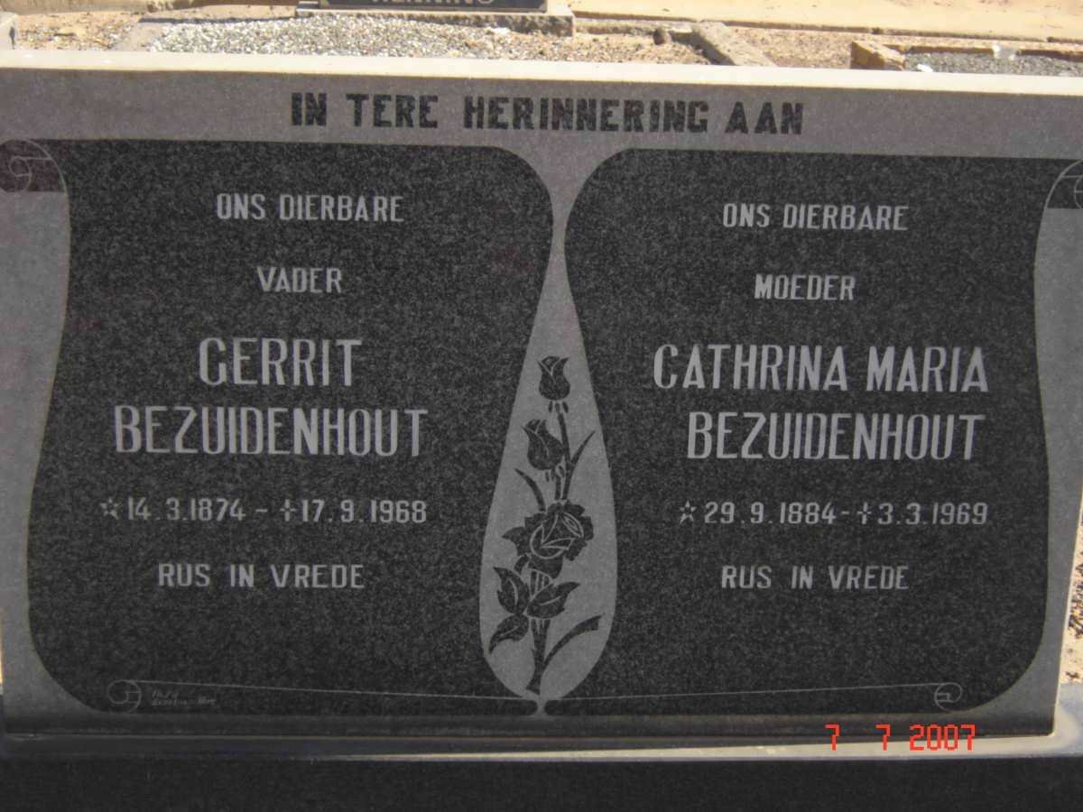 BEZUIDENHOUT Gerrit 1874-1968