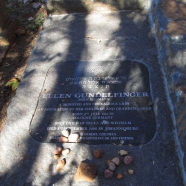 GUNDELFINGER Ellen nee SIEGMANN 1914-2000