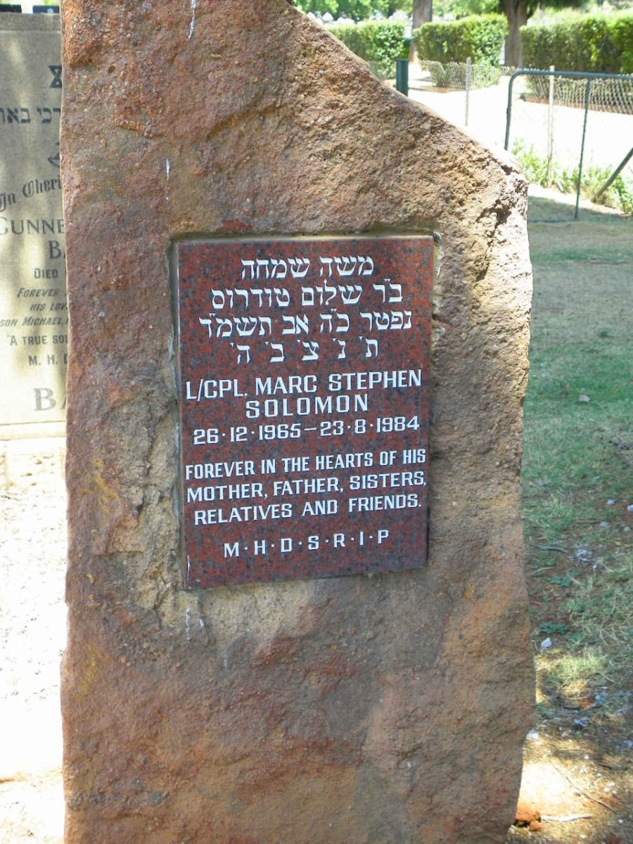 SOLOMON Mark Stephen 1965-1984