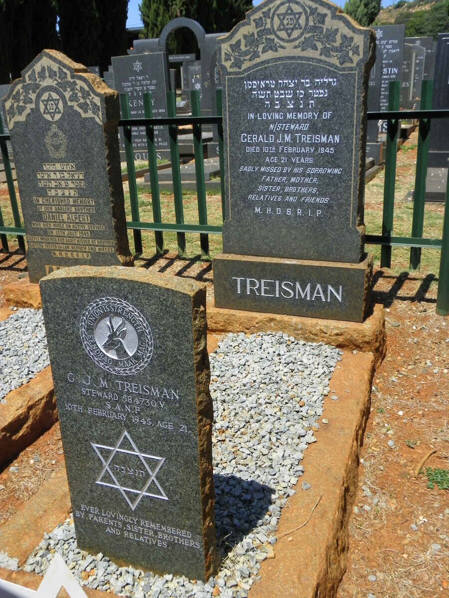 TREISMAN Gerald J.M. -1945