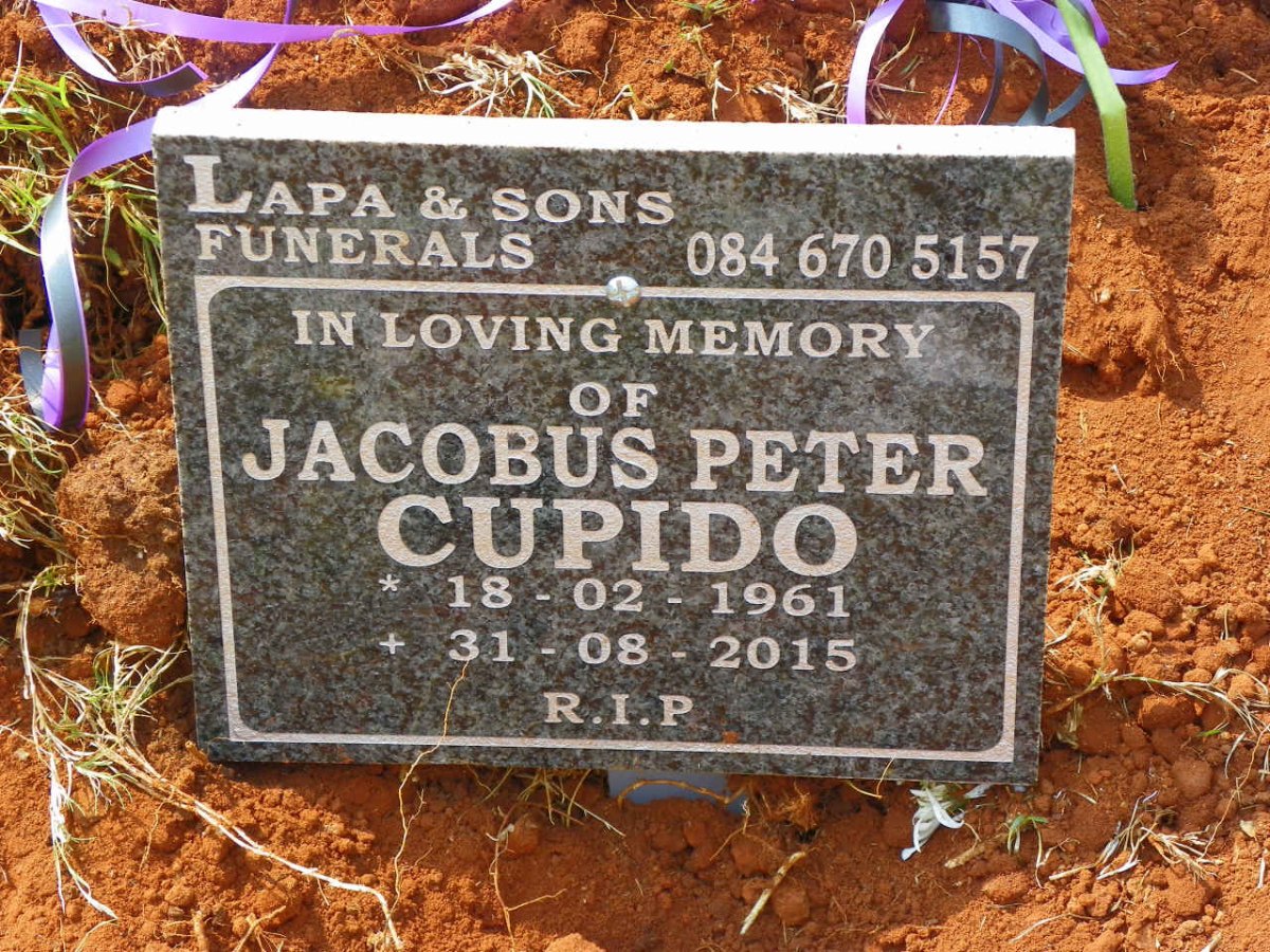 CUPIDO Jacobus Peter 1961-2015