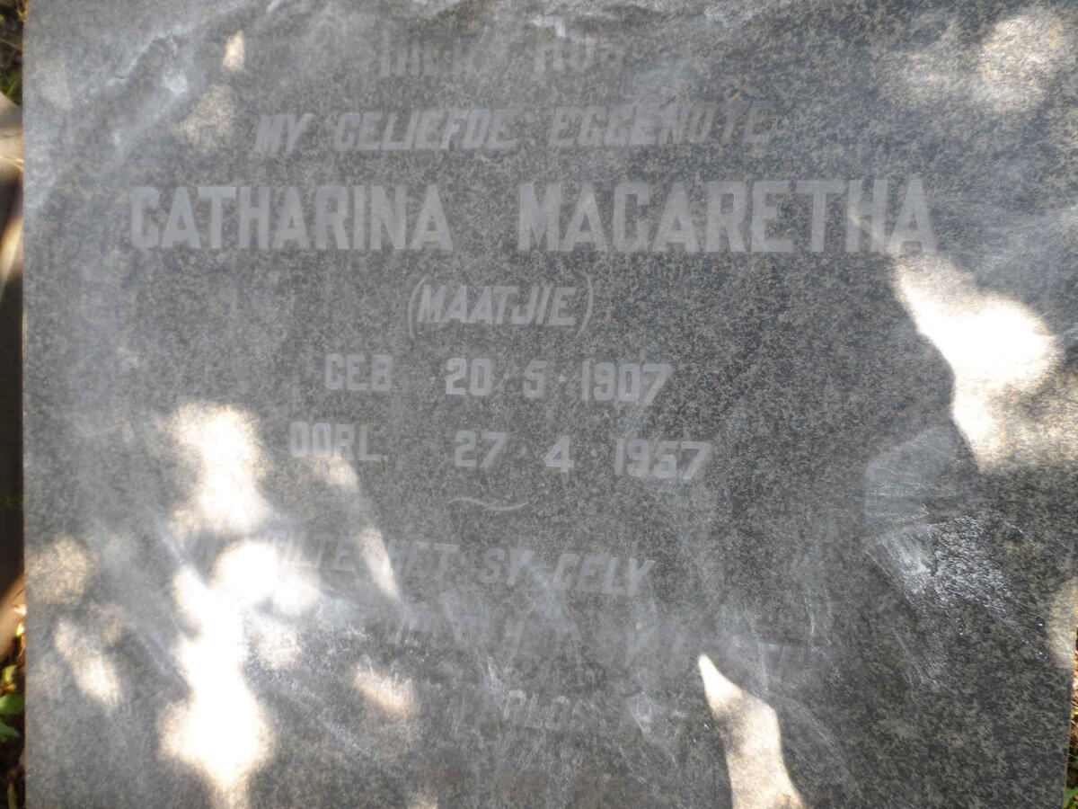 ? Catharina Magaretha 1907-1957