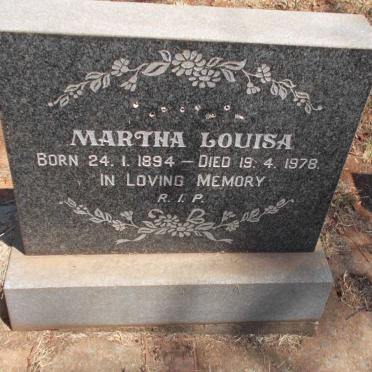 ? Martha Louisa 1894-1978