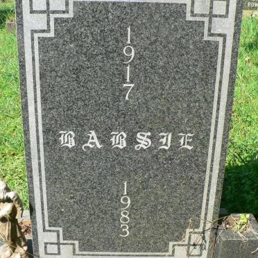 ? Babsie 1917-1983