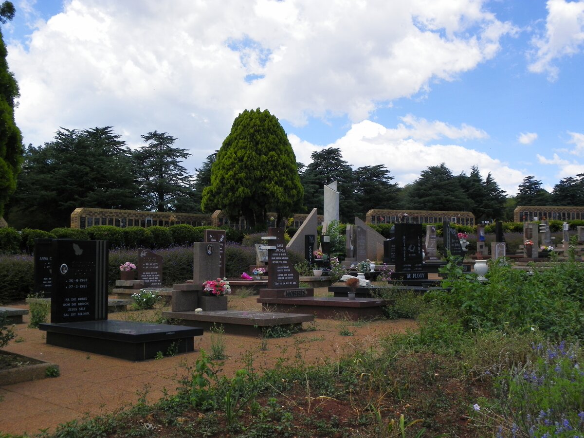 1. Overview of memorial wall (behind the Westdene dam bus accident memorial and graves)