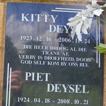DEYSEL Piet 1924-2008 &amp; Kitty 1923-2006