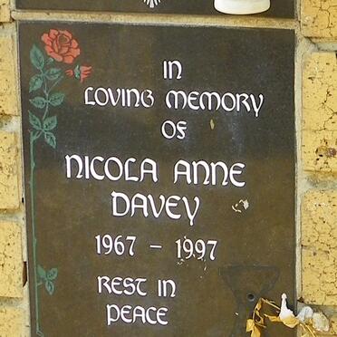 DAVEY Nicola Anne 1967-1997